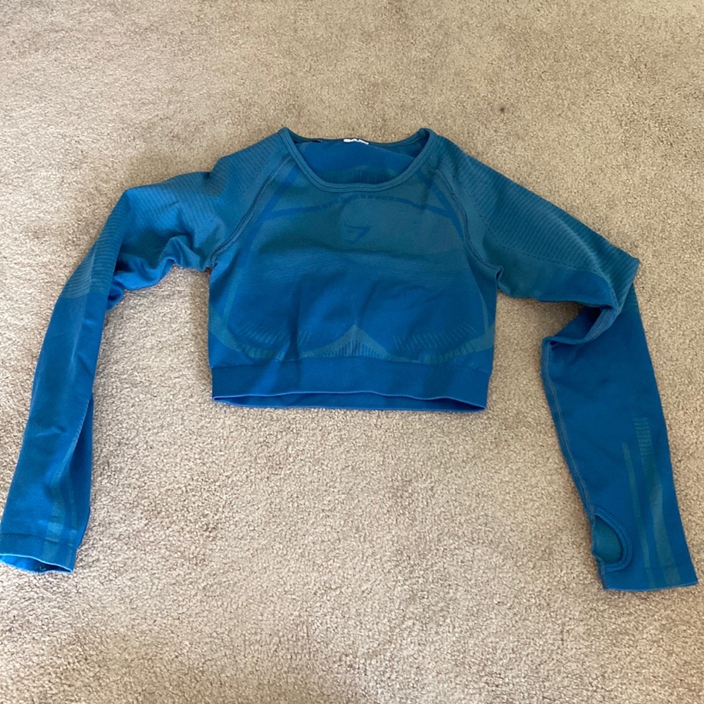Gymshark top, size small, teal, crop